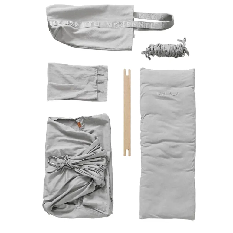 Membantu Premium slyngevugge økologisk bomuld - grå