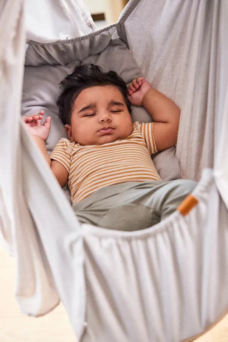 Membantu Premium slyngevugge økologisk bomuld - grå