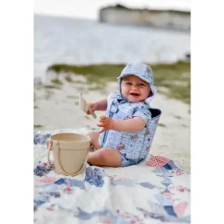 Mikk-Line Svømmevest mønstret - Faded Denim - 3-6 år/20-25 kg