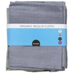 Mininor stofble økologisk grøn - grå 6 - pak