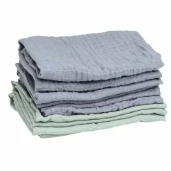 Mininor stofble økologisk grøn - grå 6 - pak