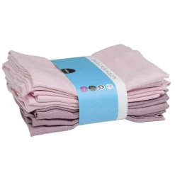 Mininor stofble økologisk rosa - lilla 6 - pak