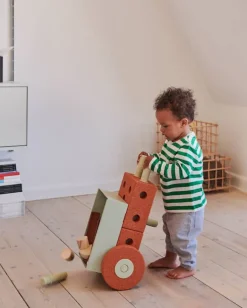 Modu 3-in-1 Gåvogn Burnt Orange / Dusty Green