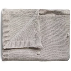 Mushie Babytæppe Dots White Melange