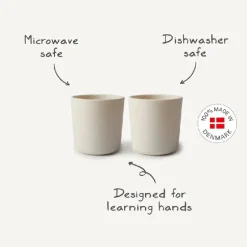 Mushie Cup - vanilla - (set of 2 pcs)