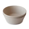 Mushie Dinner Bowl - round - vanilla