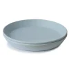 Mushie Dinner Plate - round - powder blue (set of 2 pcs)