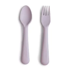 Mushie Fork & spoon - soft lilac