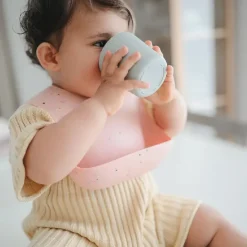 Mushie Hagesmæk Powder Pink Confetti