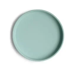 Mushie Klassisk Skridsikker Silikone Tallerken Cambridge Blue