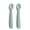 Mushie Silikone Babyskeer 2 - Pak Powder Blue