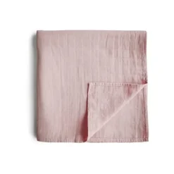 Mushie Swaddle Rose Vanilla