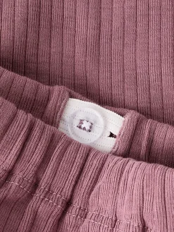 Name It Rib bukser, str. 56-92 - Mørk Rosa