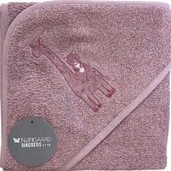 NM badeslag mørk pudder m/ giraf 75x75 cm.