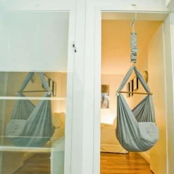 Nonomo Slyngevugge med Uldmadras - Grå