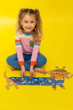 Puslespil m. formet motiv & æske 20 brikker - Pets