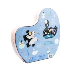 Puslespil m. formet motiv & æske 40 brikker - Enchanted