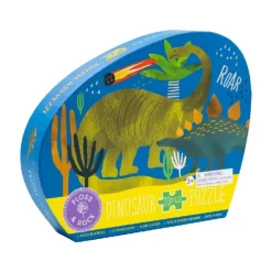 Puslespil m. formet motiv & æske 20 brikker - Dino