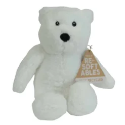 Resoftables Bamse - hvid 25 cm