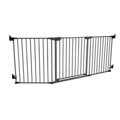 Safe & Care - Skruemonteret sikkerhedsgitter - 90-210 cm - GRÅ