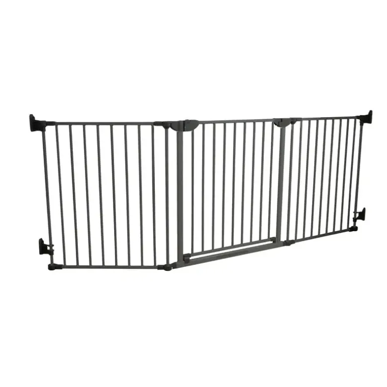 Safe & Care - Skruemonteret sikkerhedsgitter - 90-210 cm - GRÅ