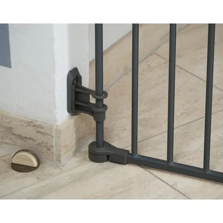 Safe & Care - Skruemonteret sikkerhedsgitter - 90-210 cm - GRÅ