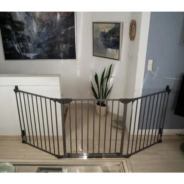 Safe & Care - Skruemonteret sikkerhedsgitter - 90-210 cm - GRÅ