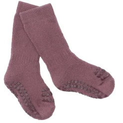 Skridsikre Strømper Tyk Bomuld - Misty Plum