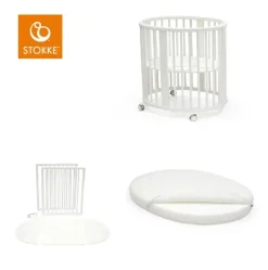 Sleepi mini V3 Hvid inkl. Madras og forlængerstykke