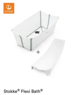 Stokke® Flexi Bath® sampak - hvid/grå med stativ