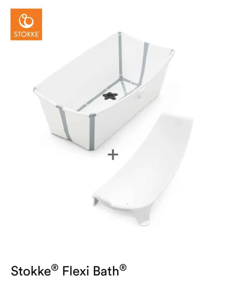 Stokke® Flexi Bath® sampak - hvid/grå med stativ