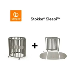 Stokke Sleepi V3 inkl. Forlænger - Grå