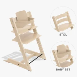 Stokke Tripp Trapp Bundle - Højstol og Babyset - Natur