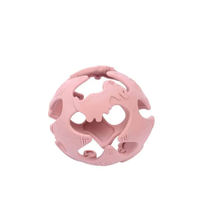 Tiny Tot Silikone Bold Baby Støvet Rosa