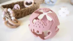 Tiny Tot Silikone Bold Baby Støvet Rosa