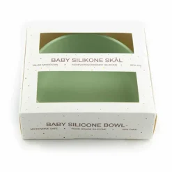 Tiny Tot Silikone Skål Støvet Grøn