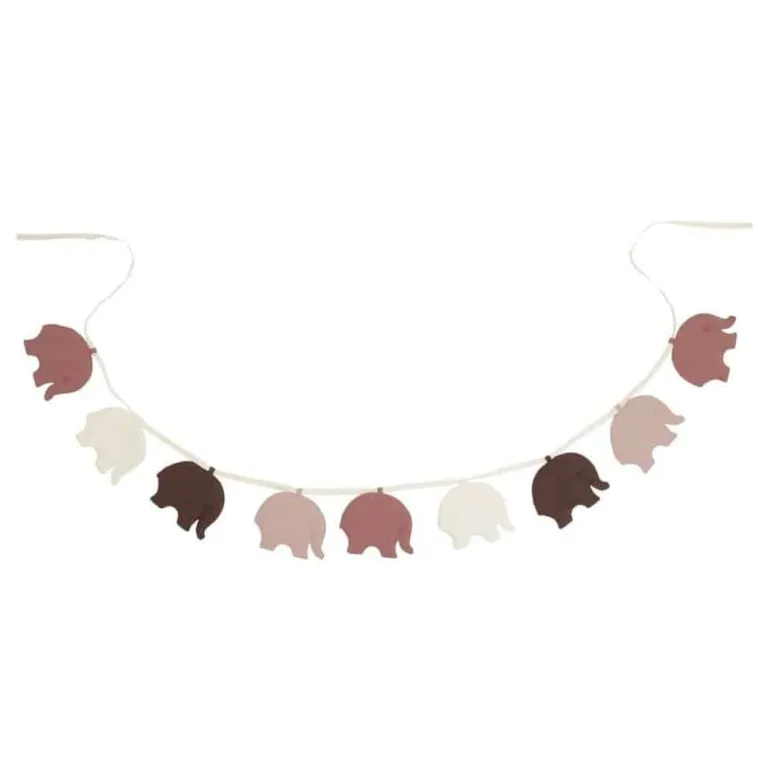 We Are Bitte - Elefantguirlande - Rose